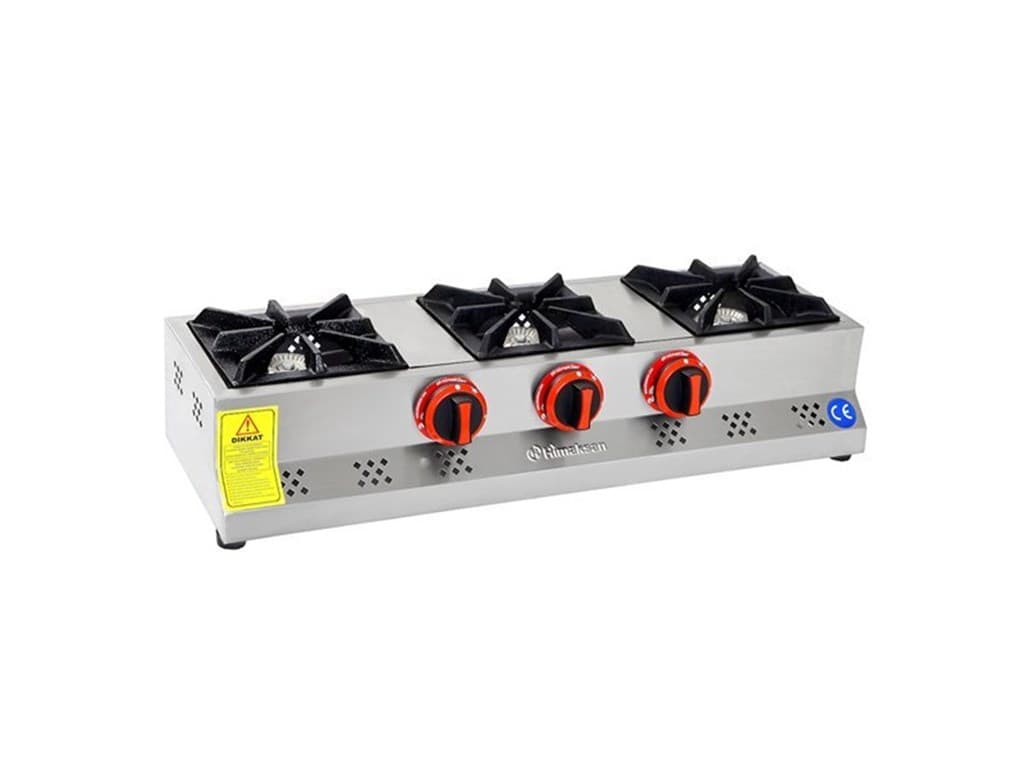 Himaksan Gazlı ve Lpg'li CE Belgeli Set Üstü 3'lü Mini Ocak