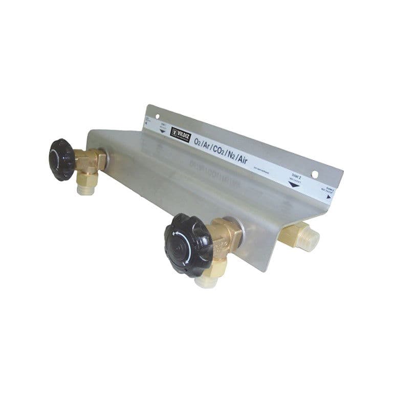 İKİ VANALI BAĞLANTI EKİPMANI (OKSİJEN-KURU HAVA-AZOT-İNERT-CO2) SAĞ