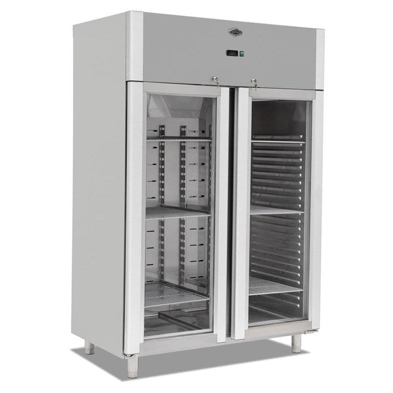 Empero Cam Kapı Dik Tip Buzdolabı Çift Kapılı