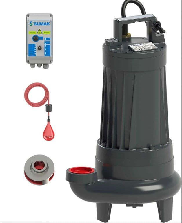 SUMAK SDT 30/2Y AZ KİRLİ SU DALGIÇ POMPASI 32,5 m³/h