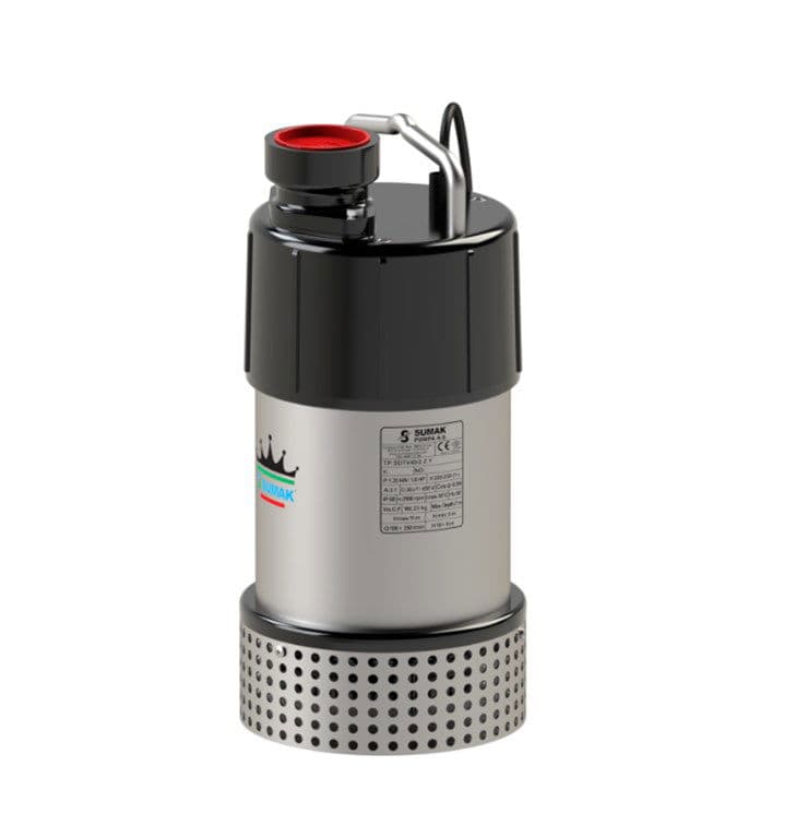 SDTV 40/2,5 Z GÖMLEK SOĞUTMALI ATIKSU DRENAJ POMPASI 55 m³/h