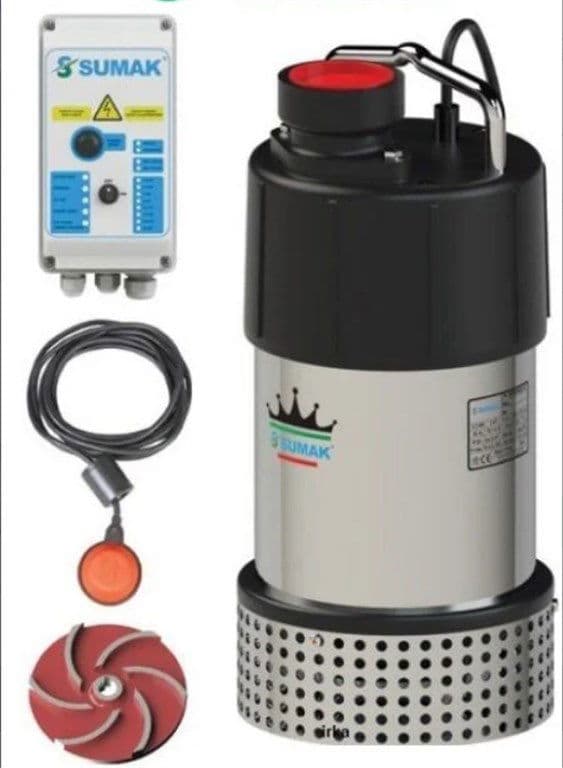 SUMAK SDTV 75/2 ATIK SU DRENAJ DALGIÇ POMPASI 54 m³/h