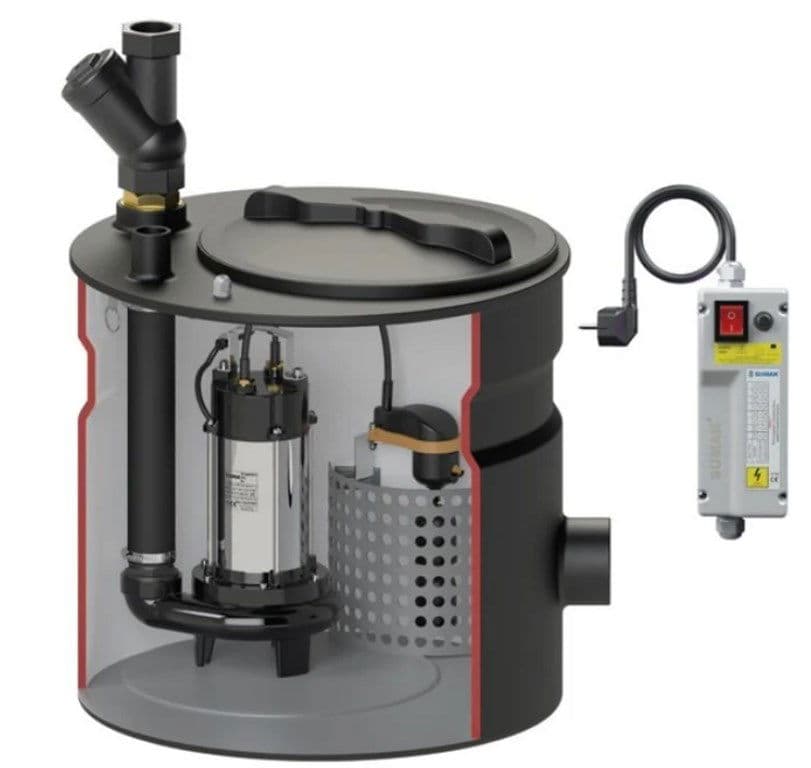 SMAC-1800A TERMOPLASTİK TANKLI FOSEPTİK DALGIÇ POMPA 50 m³/h