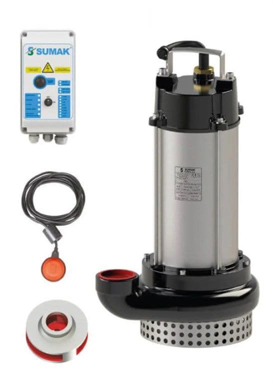 SUMAK SDT 40/2Y AZ KİRLİ SU DALGIÇ POMPASI 32,5 m³/h