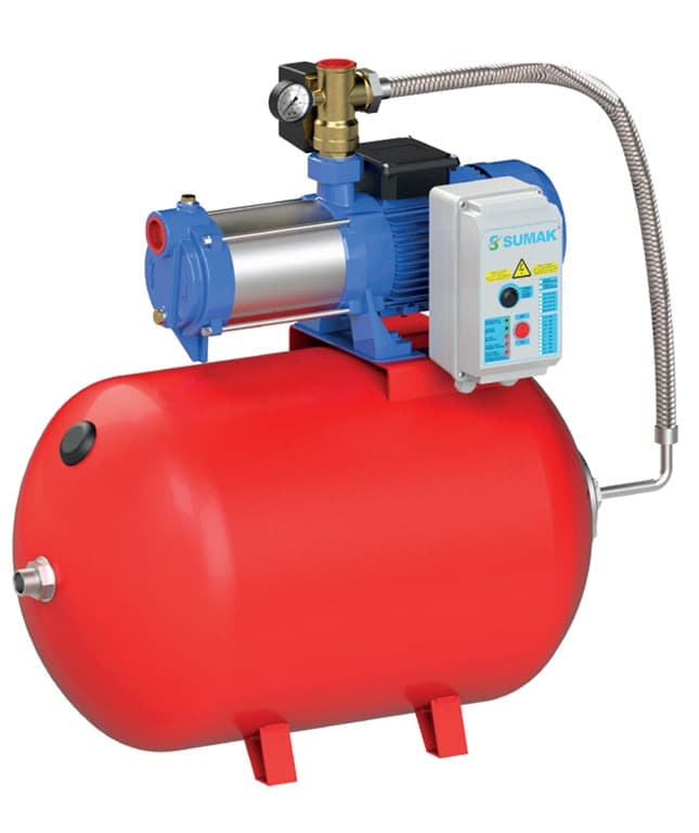  SYMH12-300/6 YATAY KADEMELİ PAKET HİDROFOR