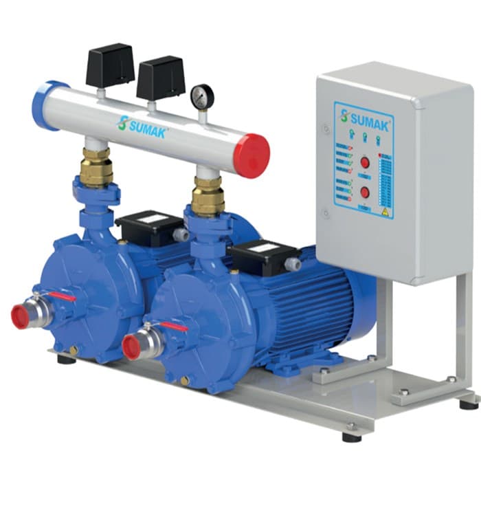  SMKB 750/2 EMİŞLİ ÇİFT KADEMELİ ÇİFT POMPALI HİDROFOR