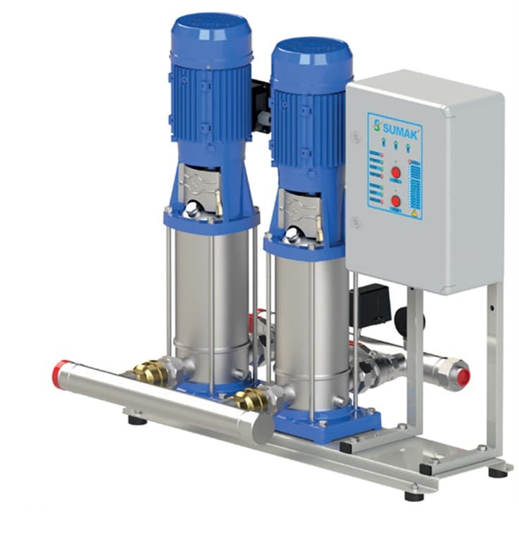  SHTP16 B 750/14 DÜŞEY MİLLİ KADEMELİ ÇİFT POMPA HİDROFOR