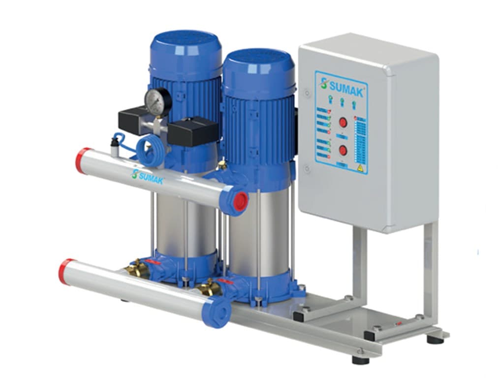 SMH8 B-150/8 DÜŞEY MİLLİ KADEMELİ ÇİFT POMPA HİDROFOR