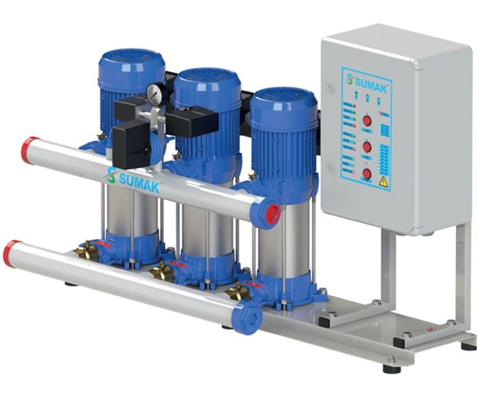  SMH6 C-300/6 DÜŞEY MİLLİ KADEMELİ ÜÇ POMPA HİDROFOR