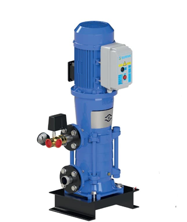  SHT65/3A DÜŞEY MİLLİ KADEMELİ TEK POMPALI HİDROFOR