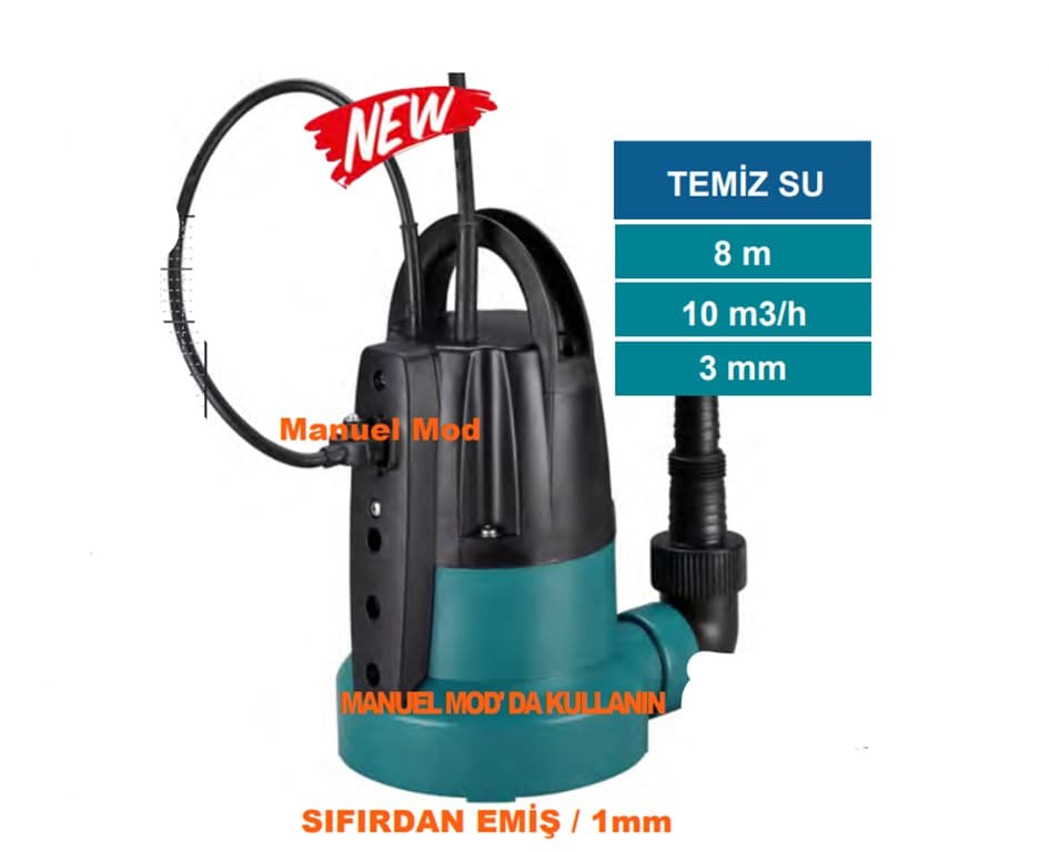 MOMENTUM PKS-400SW SIFIRDAN EMİŞLİ TEMİZ SU DRENAJ POMPASI