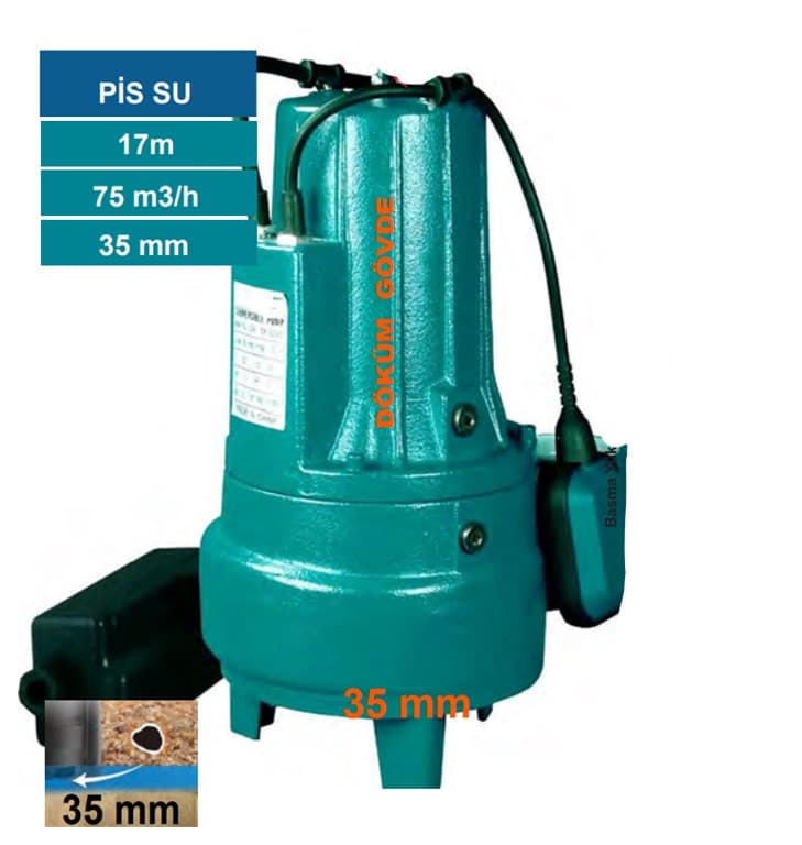 MOMENTUM WP45-15-2,2I TONAJLI PİS SU POMPASI