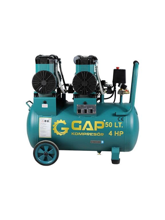 GAP Gpy 1500X2 50 L Yüksek Emiş Yağsız Hava Kompresörü