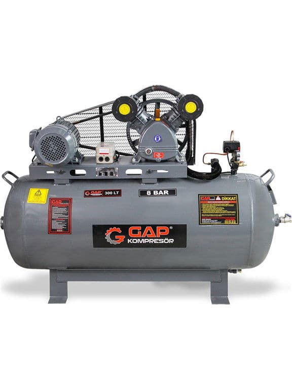 GAP GP290 300 L 8 Bar 5.5 HP Pistonlu Hava Kompresörü