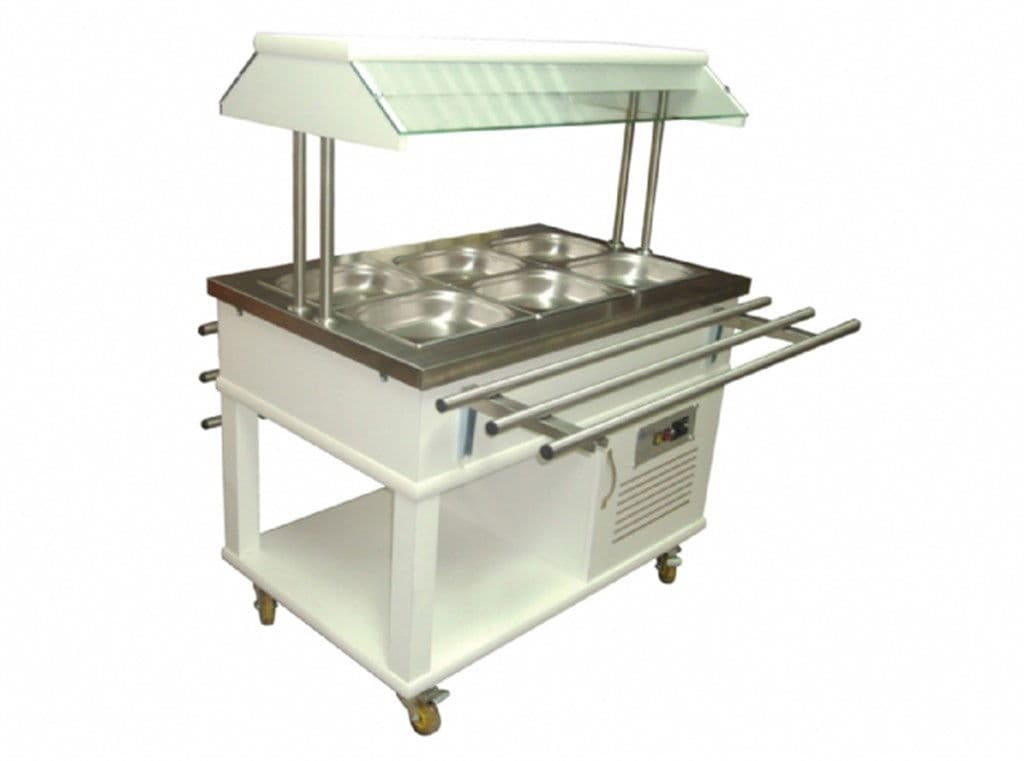 Atalay ASSB - 03 Ahşap Kaplama Orta Tip Saladbar