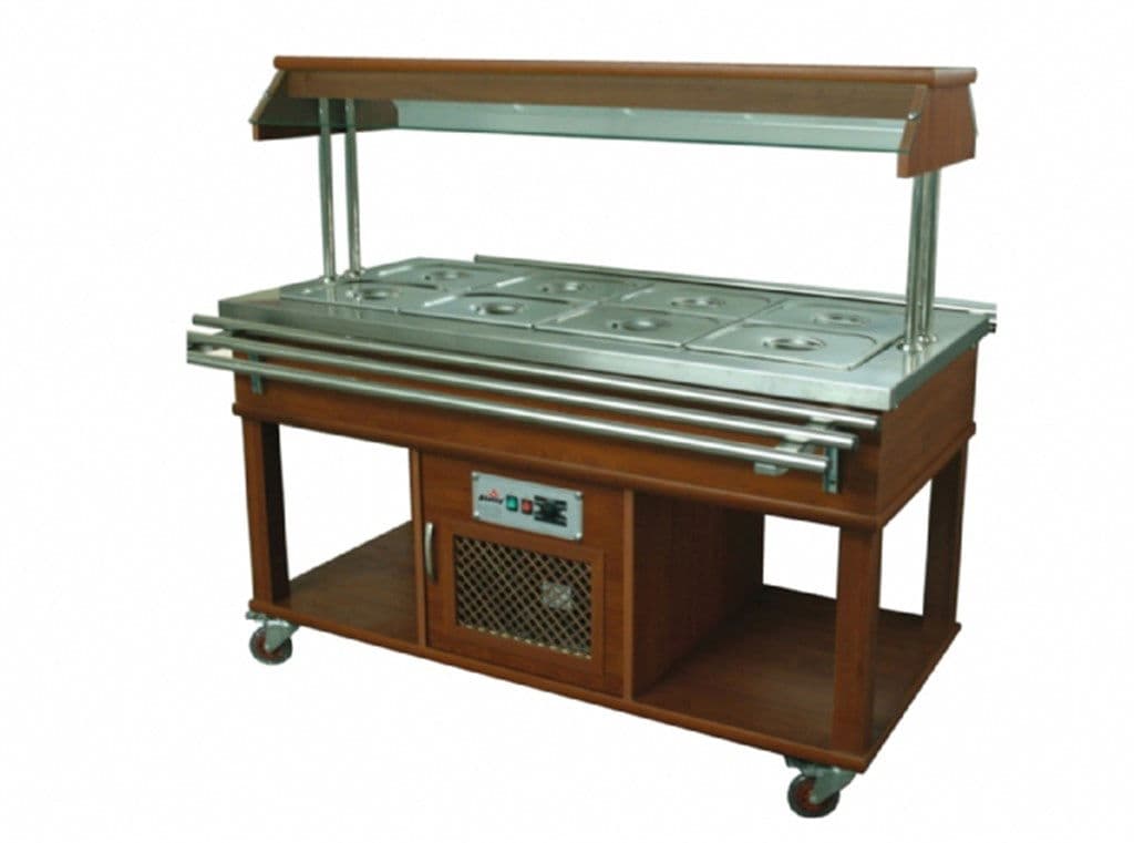 Atalay ASSB - 04 Ahşap Kaplama Orta Tip Saladbar