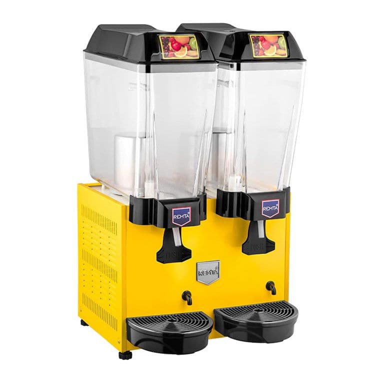 Remta ST12 2 Hazneli Şerbet Soğutucu, 20+20 L, Sarı