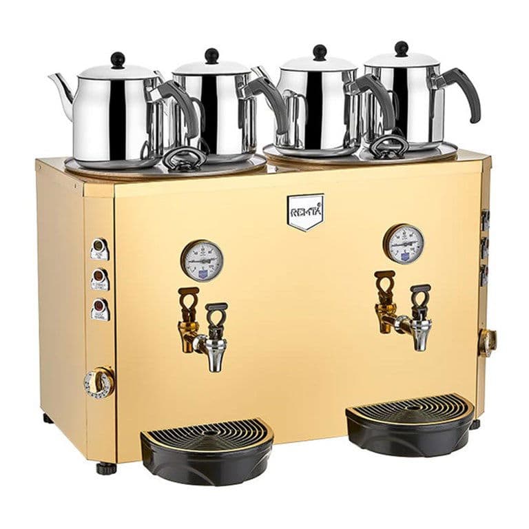 Remta DE13S Jumbo Çay Makinesi, 4 Demlikli, 46 L