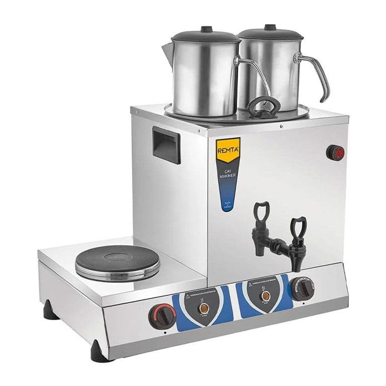 Remta GT02 Çift Demlikli Pleytli Çay Makinesi, 17 L