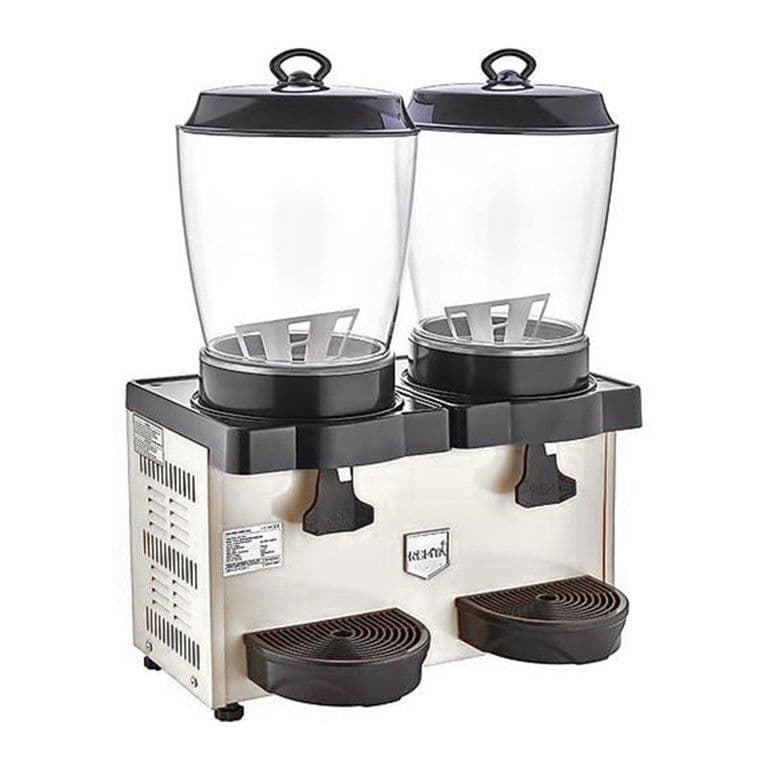 Remta Mini Çiftli Şerbet Ve Ayran Soğutucu, 11+11 L, Gri