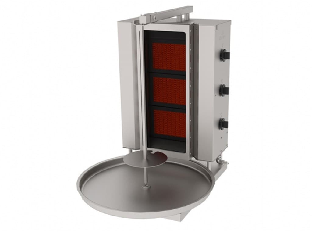 Atalay ADGC - 3 S Gazlı Camlı Sabit Döner Makinesi