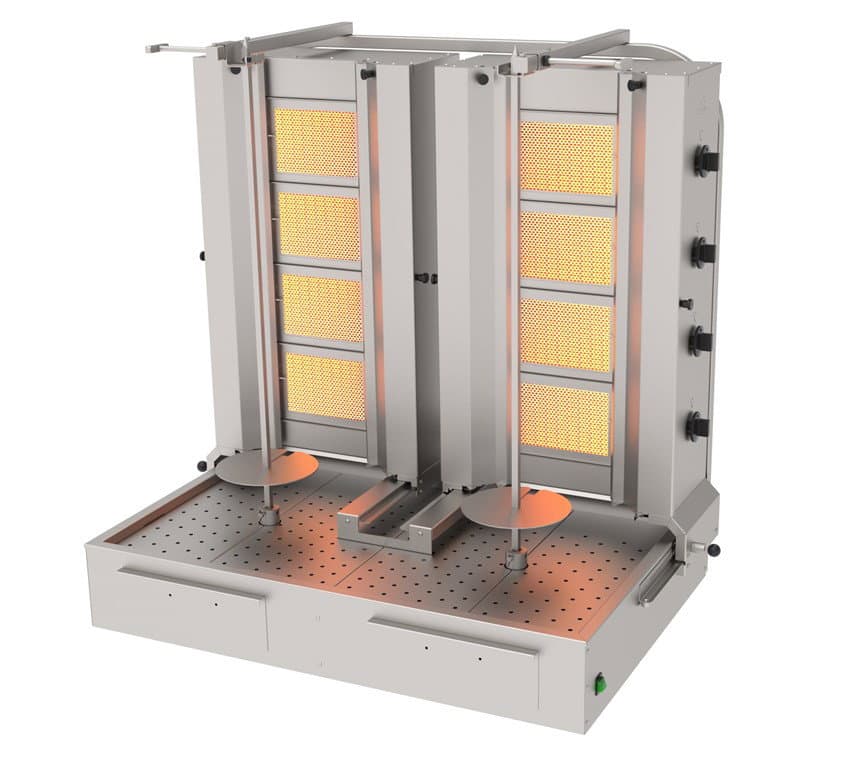 ADG-4-4A Gazlı Alttan Motorlu Yan Yana Döner Makinesi