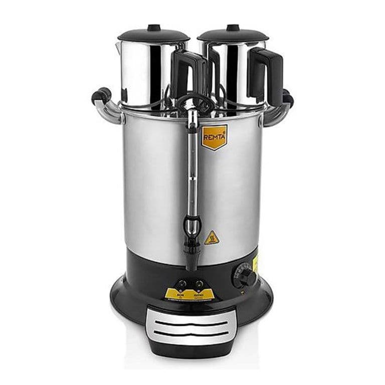 Remta Pt14 Platin Model Çift Demlikli Çay Makinesi, 17 L