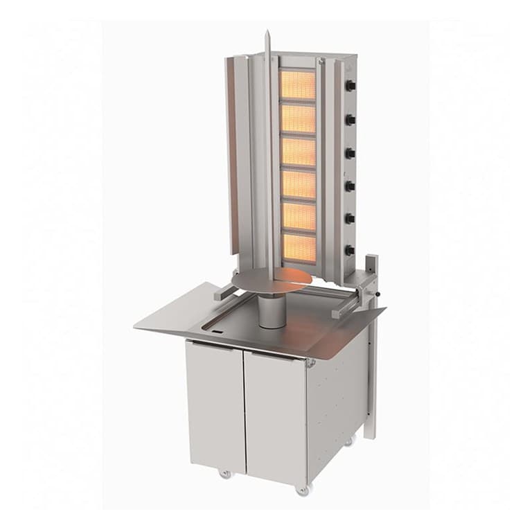 ADG-6 D S Gazlı Alt Arabalı Duvara Monte Döner Makinesi