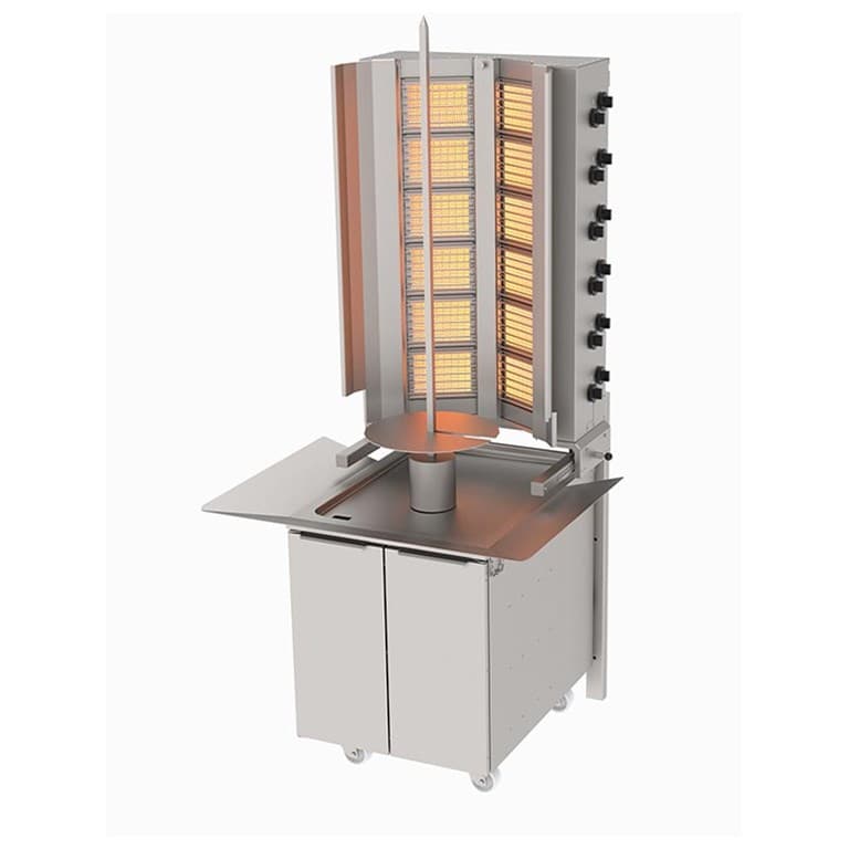 ADG-12 Ds Gazlı Alt Arabalı Duvara Monte Döner Makinesi