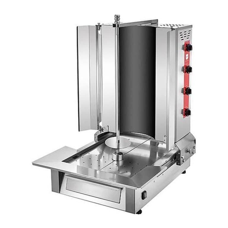 MA05 4'Lü Oval Camlı Elektrikli Alt. Mot. Döner Ocağı