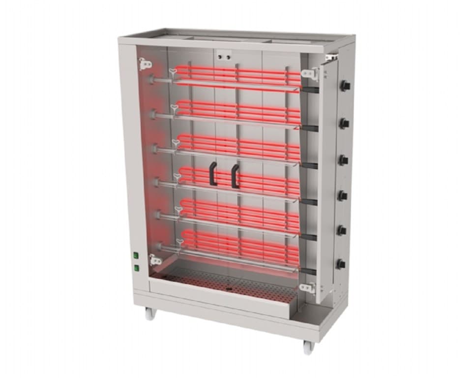 APME-06 Elektrikli Piliç Çevirme Makinesi, 6 Şişli