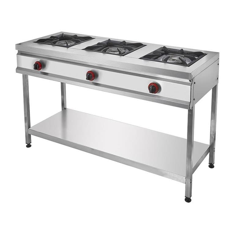 Remta CEJ25(L) 3 Lü Ayaklı Taban Raflı Lpg'Li Ocak