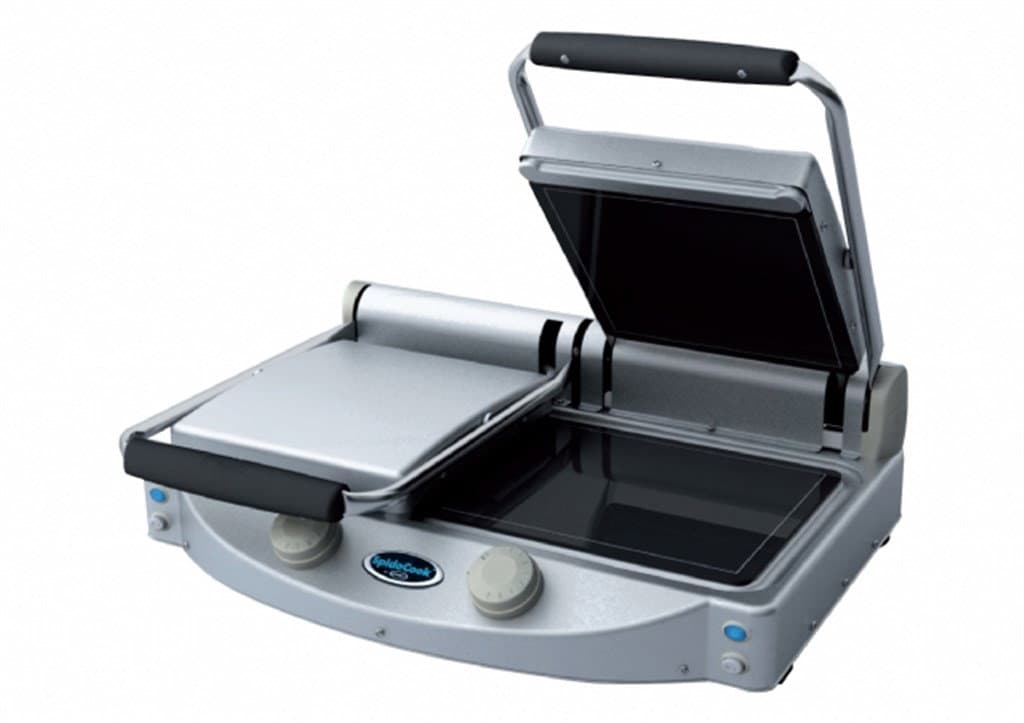 SP 020 P Düz Yüzey Seramik Camlı Izgara-Tost Makinesi