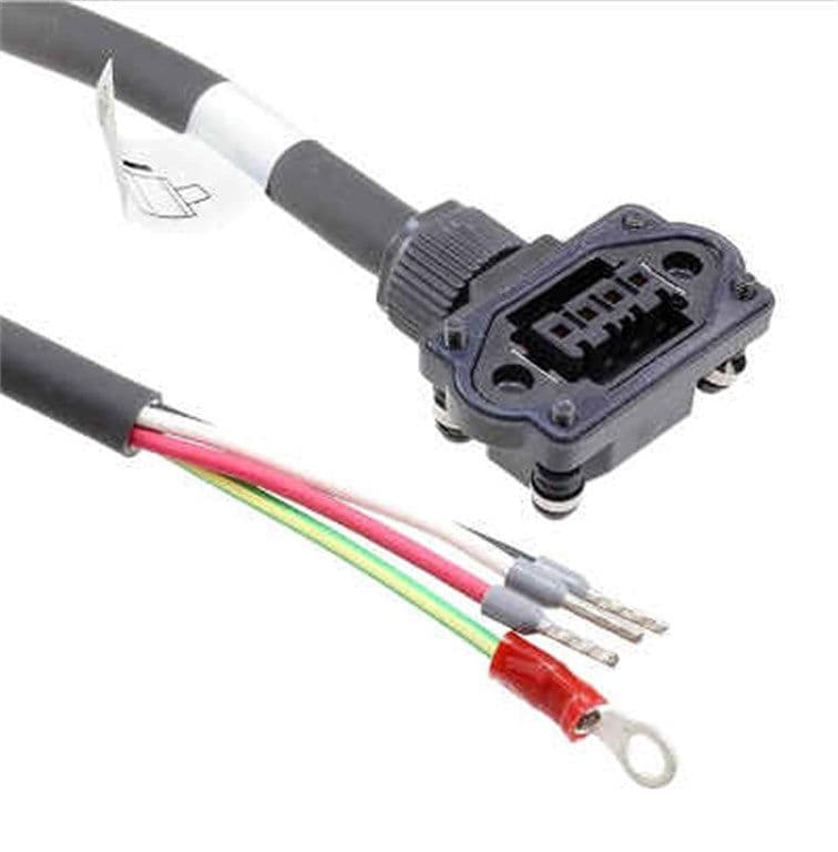 A6 Serisi Servo Motor Güç Kablosu 10M, 50-750W, IP67