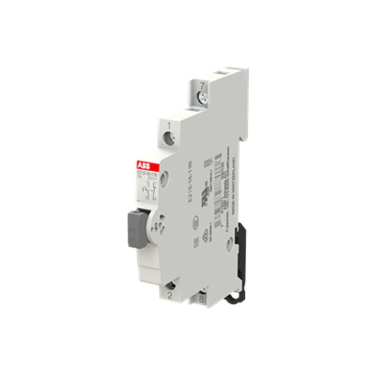 E 215 DIN Raya Geçmeli Buton E215-16-11G 1NA+1NK Kontak