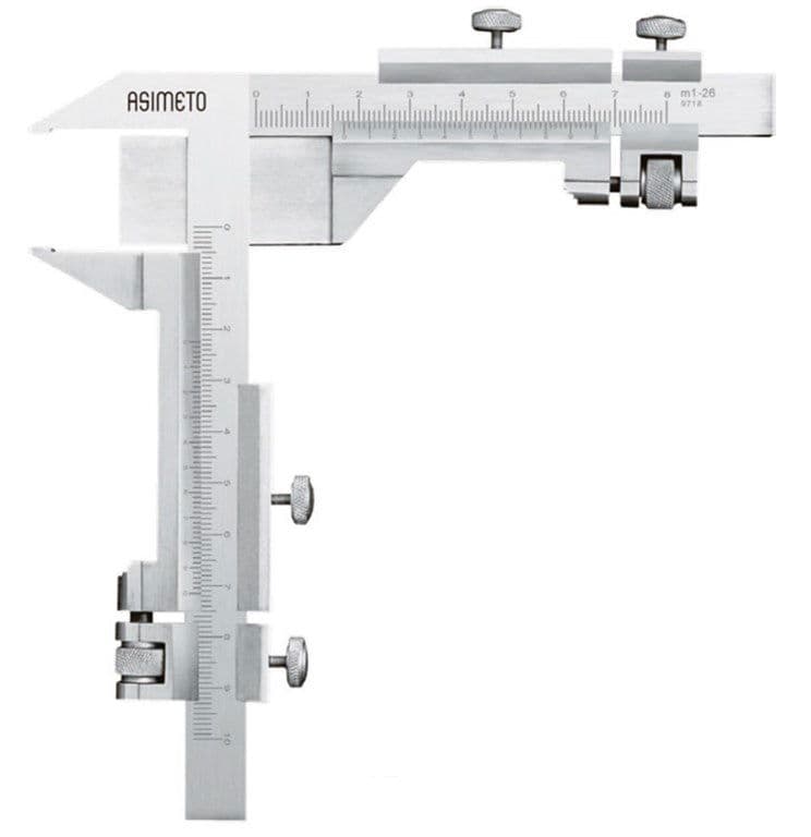 Asimeto M1-50 mm Dişli Modül Mekanik Kumpas
