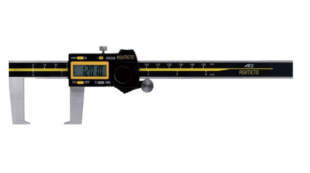 Asimeto 20-150 mm x 0.01 İç Kanal Dijital Kumpas