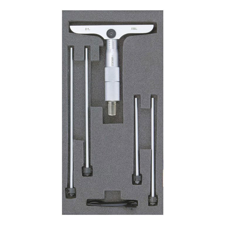 Asimeto 0-300 x 0.01 mm Mekanik Derinlik Mikrometre