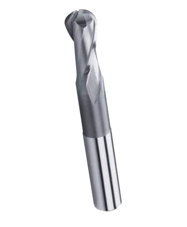 ÇİN Çap 25 mm HSS 2 Ağız Kısa Küresel Parmak Freze