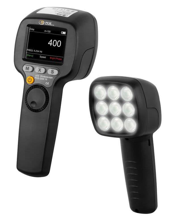 PCE Dijital Stroboskop PCE-DSX 10 Güçlü LED'ler ile