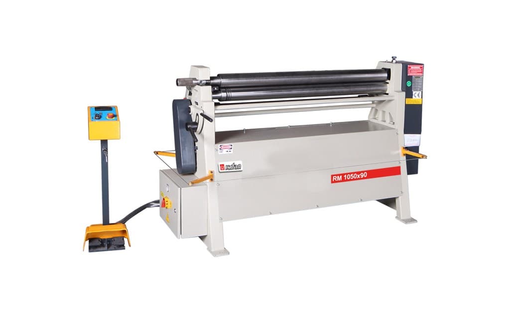 ISITAN - RM 1050 x 90 Asimetrik Motorlu 3 Toplu Ağır Tip Silindir Büküm Tezgahı (+Arka Top Motoru) (Kapasite mm 3,0)