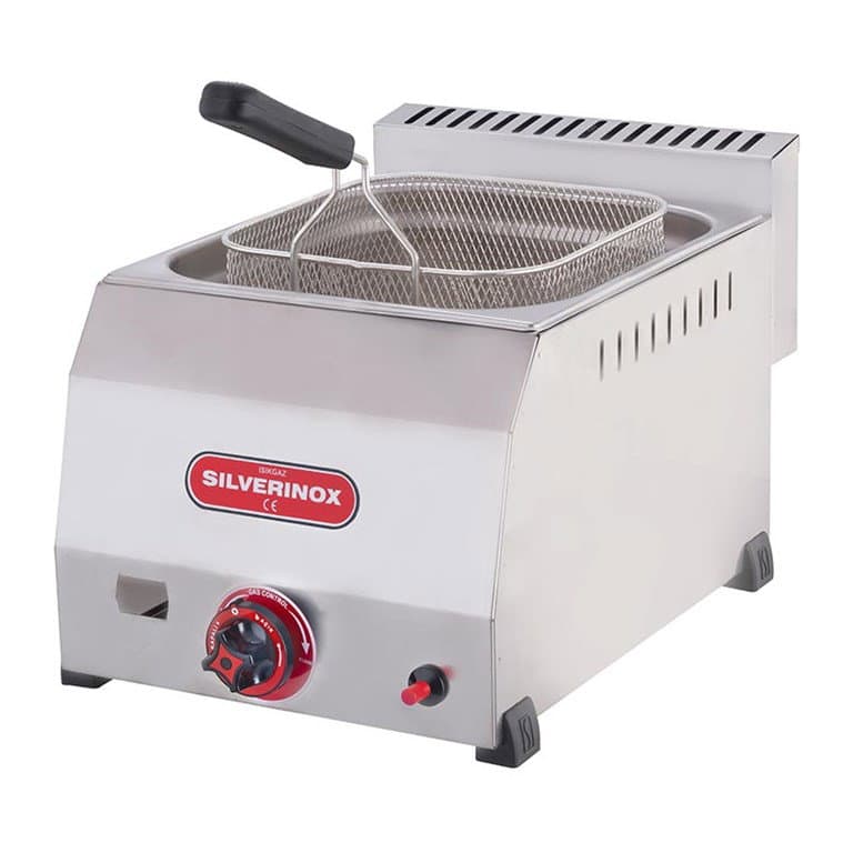 SILVERINOX 8 LİTRE FRİTÖZ GAZLI