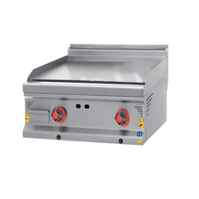 CSA INOX Set Üstü LPG Tüplü Düz Pleyt Izgara (KROM PLEYT)