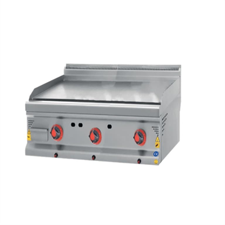 CSA INOX Set Üstü Doğalgazlı Düz Pleyt Izgara (KROM PLEYT)