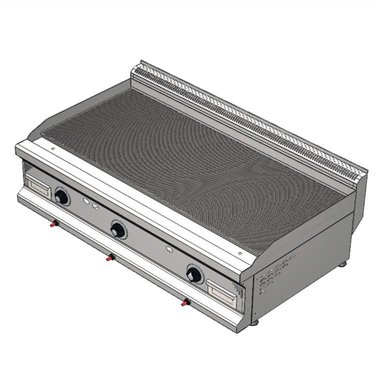 CSA INOX Set Üstü Doğalgazlı Tam Kanallı Izgara (KROM PLEYT)