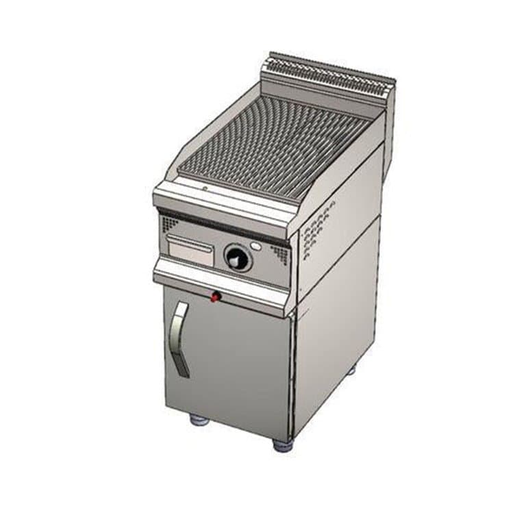 CSA INOX Dolaplı Doğalgazlı Kanallı Izgara (KROM PLEYT)