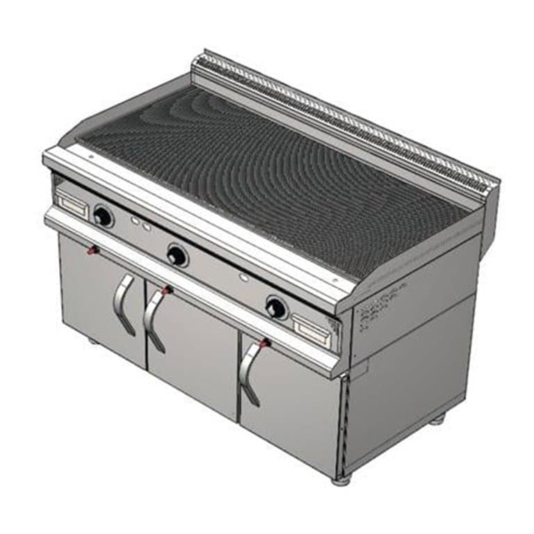 CSA INOX Dolaplı Doğalgazlı Tam Kanallı Izgara (KROM PLEYT)