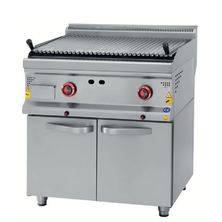 CSA INOX Dolaplı Doğalgazlı Lavataş Balıksırtı Izgara