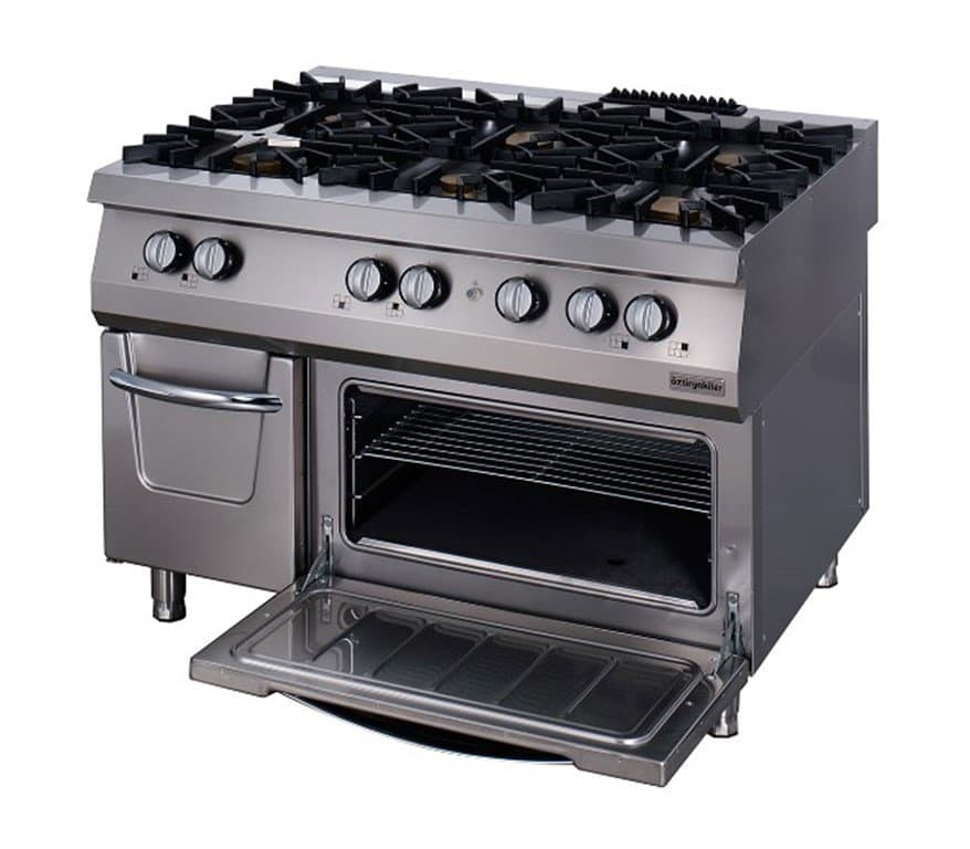 900 SERİ KUZİNE FIRINLI GAZLI 6 AÇIK ATEŞ- FIRIN ELEKTRİKLİ