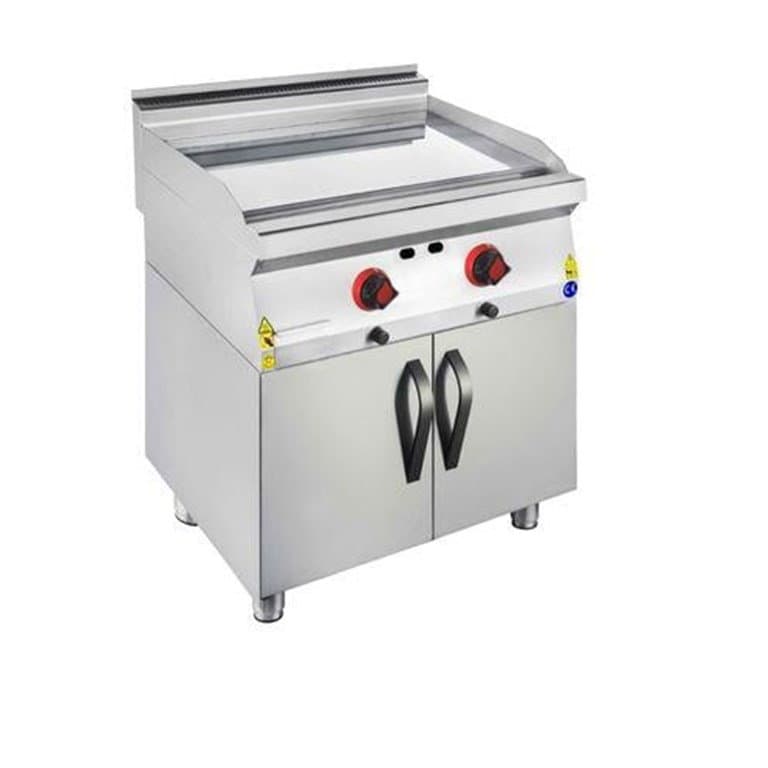 CSA İNOX Dolaplı Lpg'li Düz Pleyt Izgara (Krom Pleyt)